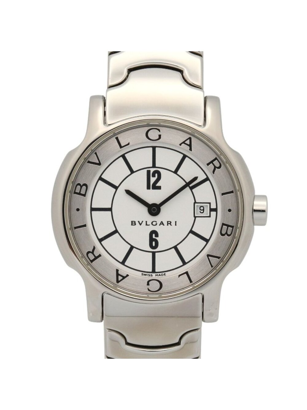Bvlgari Watch Solotempo White Stainless Steel
